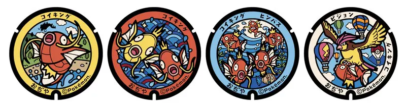 ポケモンマンホール「ポケふた」が新潟県小千谷市に4枚設置
