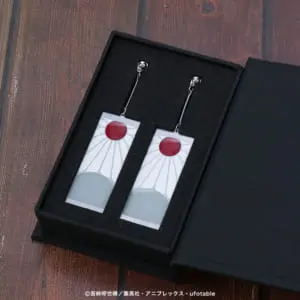 鬼滅の刃　名古屋限定アクリルブロック 炭治郎の耳飾り額飾ver 木製トレイセット 鬼滅の刃 名古屋限定アクリルブロック 炭治郎の耳飾り額飾ver