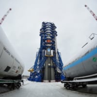 打ち上げを待つソユーズ2.1bロケット（Image：ロシア国防省）