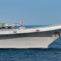 空母ヴィクラマーディティヤの艦首スキージャンプ勾配（Image：U.S.Navy）