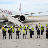 カタール航空が受領したボーイング777F（Image：カタール航空）