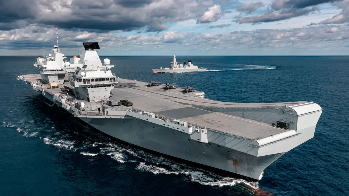 アメリカF-35Bと駆逐艦 2021年もイギリスと統合空母打撃群を形成 アメリカF-35Bと駆逐艦 2021年もイギリスと統合空母打撃群を形成