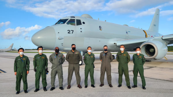 「シードラゴン2021」に参加した海上自衛隊第1航空隊のP-1クルー（Image：U.S.Navy）