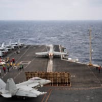 空母セオドア・ルーズベルトから発艦するF/A-18（Image：U.S.Navy）