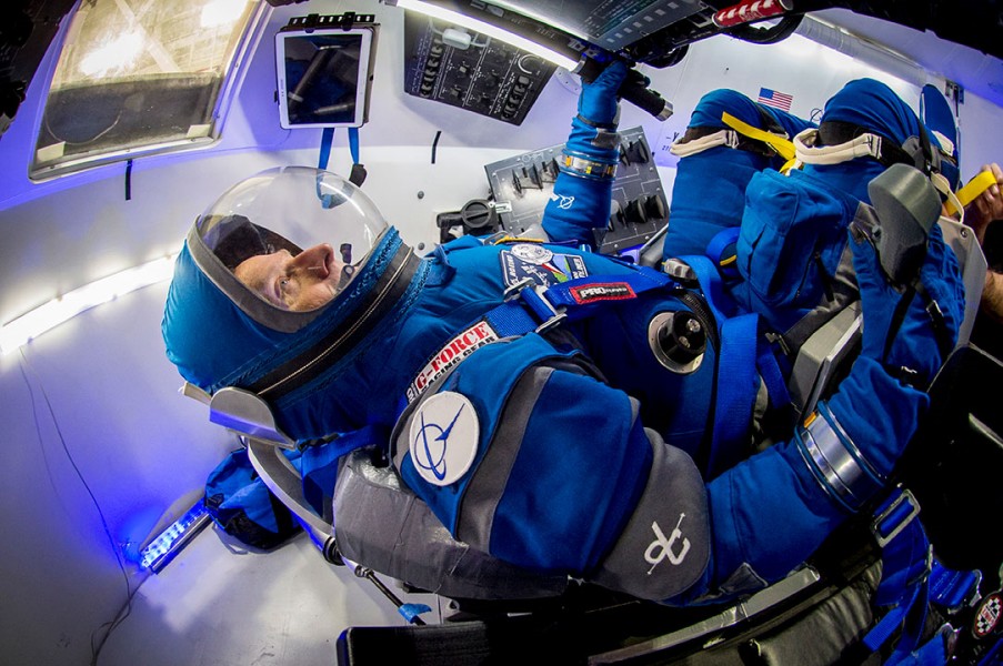 スターライナーの訓練を受ける宇宙飛行士（Image：Boeing）