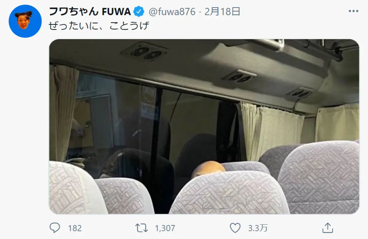 フワちゃんが投稿した写真に反響　「ぜったいに、ことうげ」