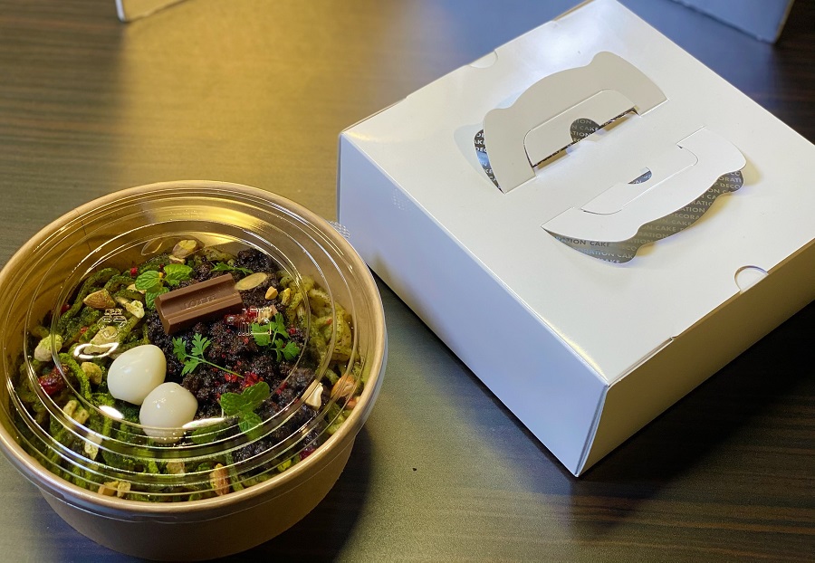 “茶”ガーナとバレンタインデーのプレゼント用BOX