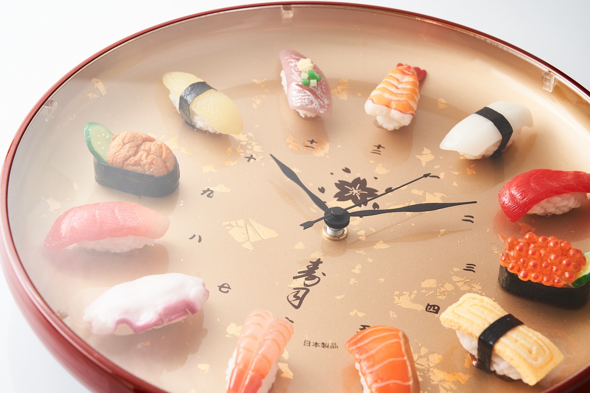 寿司の食品サンプルが時計に　北村サンプル「寿司時計プレミアム」がAmazonで販売開始