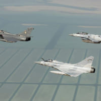 フランスのラファール（先頭）とUAE空軍の戦闘機（Image：EMA）