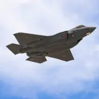 初飛行するデンマーク向けF-35A（Image：Lockheed Martin）