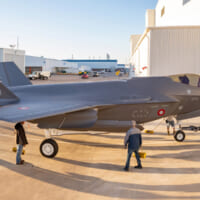 カラーで国籍標章が描かれるデンマーク空軍のF-35A（Image：Lockheed Martin）