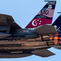 ネリス空軍基地での「レッドフラッグ21-2」に参加のシンガポール空軍F-15SG（Image：USAF）