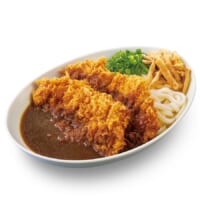 「ダブルチキンカツカレーうどん」や、最後まで残さず和風カレーが食べられる「追い飯」も同時販売。