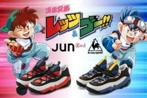 伝説的ミニ四駆コミック「爆走兄弟レッツ＆ゴー！！」と「le coq sportif」のコラボスニーカー発売