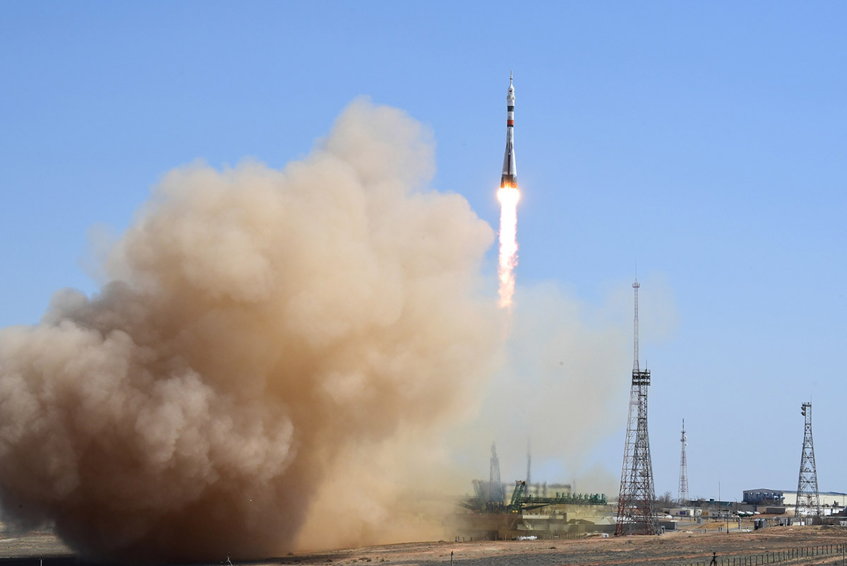 ソユーズMS-18の打ち上げ（Image：Roscosmos）