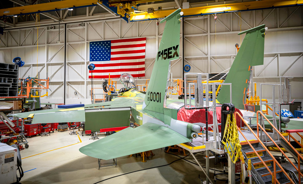 製造中のF-15EXイーグルII（Image：USAF）