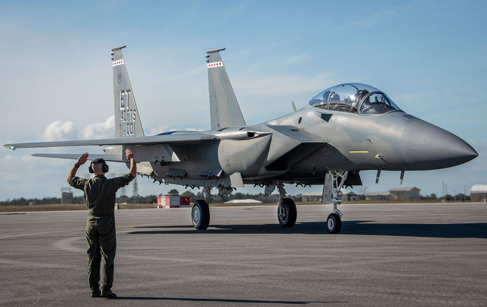 エグリン空軍基地に到着したF-15EXイーグルII（Image：USAF）