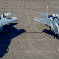 F-15Eと並ぶF-15EX（Image：USAF）