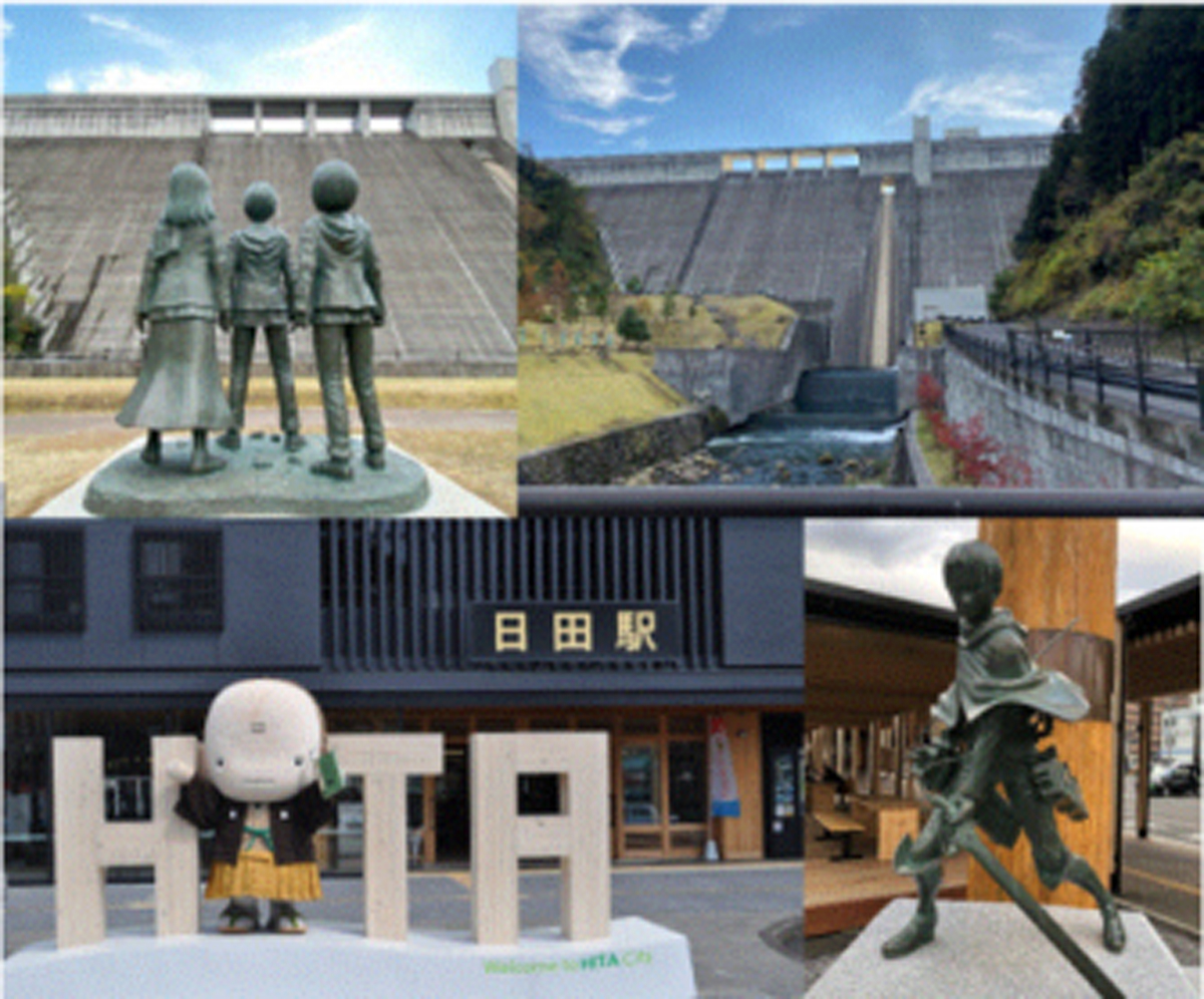 「進撃の巨人ゆかりの地」巡るバスツアー　作者の出身地・大分県日田市で開催