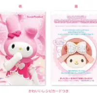 マイメロディのカレーはリボン型の紙ピック付き