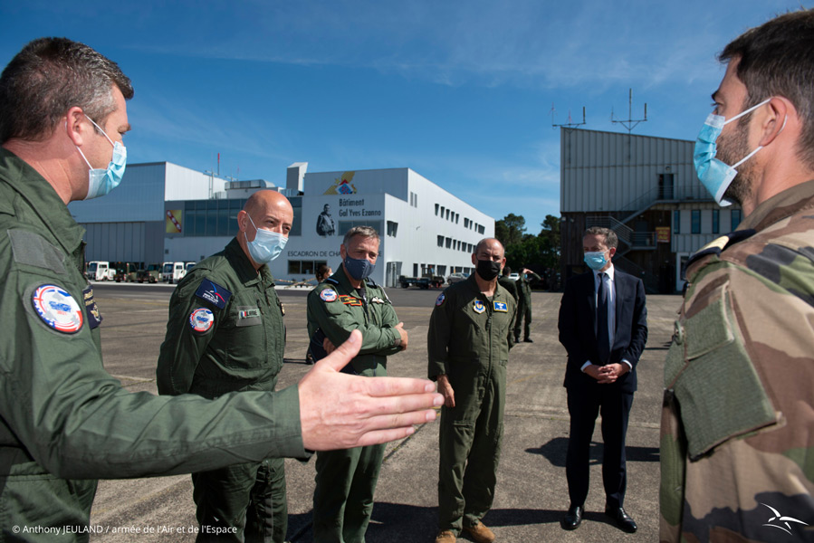 基地を訪問した3か国の司令官（Image：フランス航空宇宙軍）