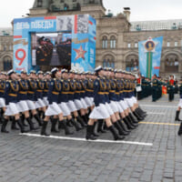 女性兵士の行進（Image：ロシア国防省）