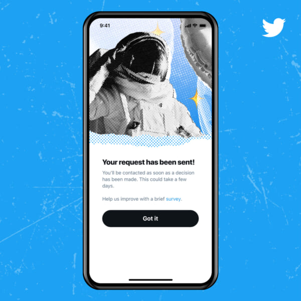 Twitter公式マークの新たな申請プロセスを導入