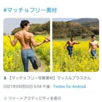 菜の花畑でマッチョをつかまえて