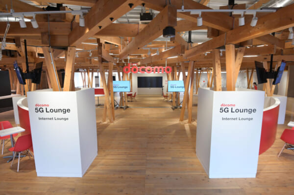 選手村ビレッジプラザの「docomo 5G LOUNGE」