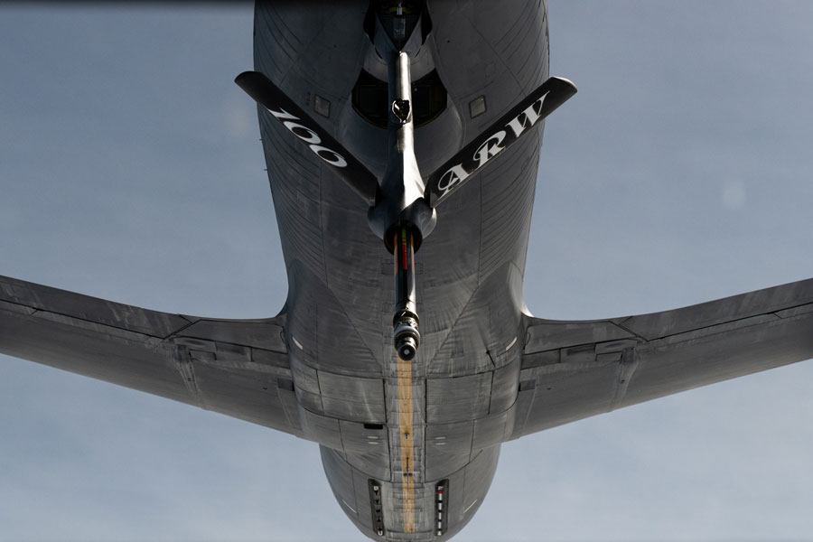 空中給油を受けるB-52H（Image：USAF）