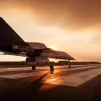 滑走路上のXB-1（Image：Boom Supersonic）