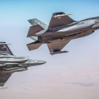 中東上空を飛行するF-35B（Image：Crown Copyright）