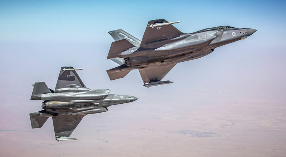 中東上空を飛行するF-35B（Image：Crown Copyright）