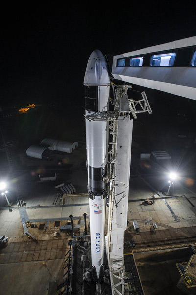 今回はロケットもカプセルも新品（Image：SpaceX）