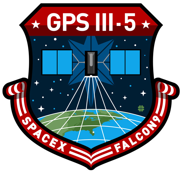 GPS III 5号機打ち上げミッションのエンブレム（Image：SpaceX）