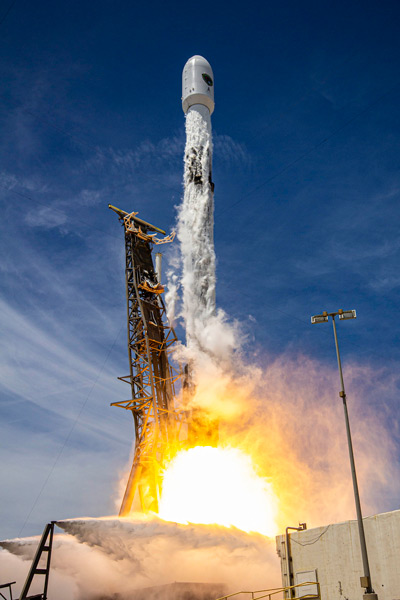 GPS III 5号機の打ち上げ（Image：SpaceX）