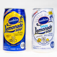 レモネード・サワー（左）とホワイトレモネード・サワー（右）缶の比較