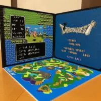 ドラクエのアイロンビーズ作品　ロトのテーマが脳内再生される出来栄え