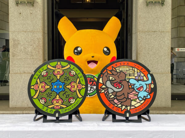 ポケモンマンホール「ポケふた」が国立博物館に登場