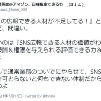 「SNS広報」についての問題提起がTwitter上でなされる。