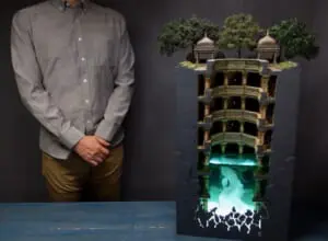 海洋恐怖症を意識した立体造形「階段井戸」を作った世界的クリエイターの投稿が話題。