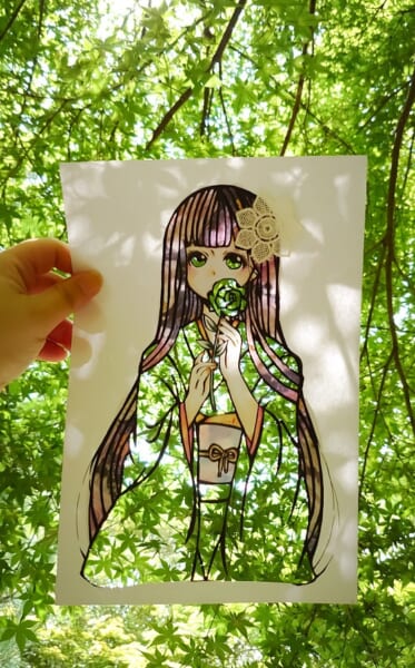 切り絵イラストと四季の美しい融合　これぞ和の芸術