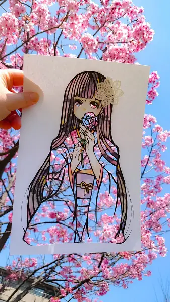 切り絵イラストと四季の美しい融合 これぞ和の芸術 | おたくま経済新聞