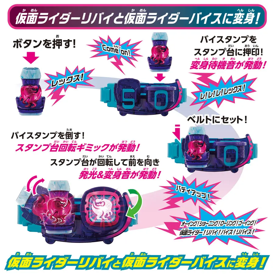 変身ギミックが発動
