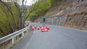 何か見覚えがあるような仮設信号機……