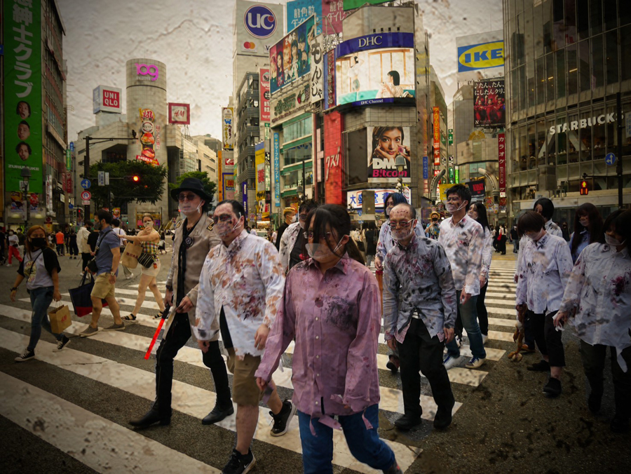 ゾンビになった後、渋谷の街を練り歩く自由時間も確保