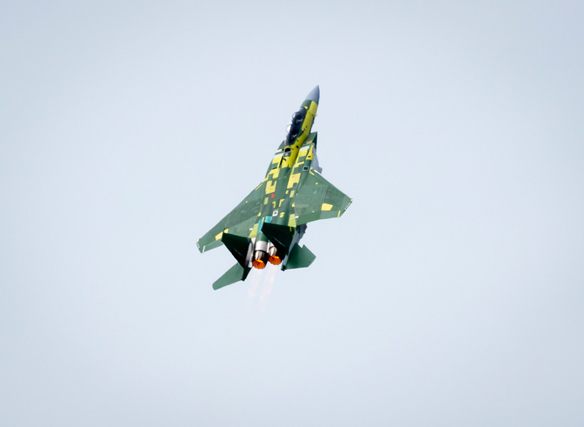 カタール向けのF-15QAの初飛行（Image：Boeing）