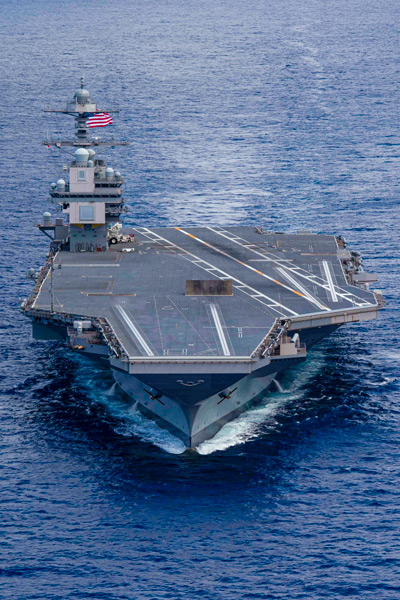 試験海域へと航行する空母フォード（Image：U.S.Navy）