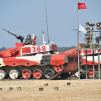 中国チームの96式戦車（Image：ロシア国防省）