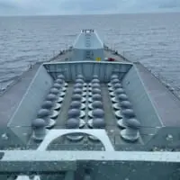 リッチモンド艦橋から前方をのぞむ（Image：Crown Copyright）